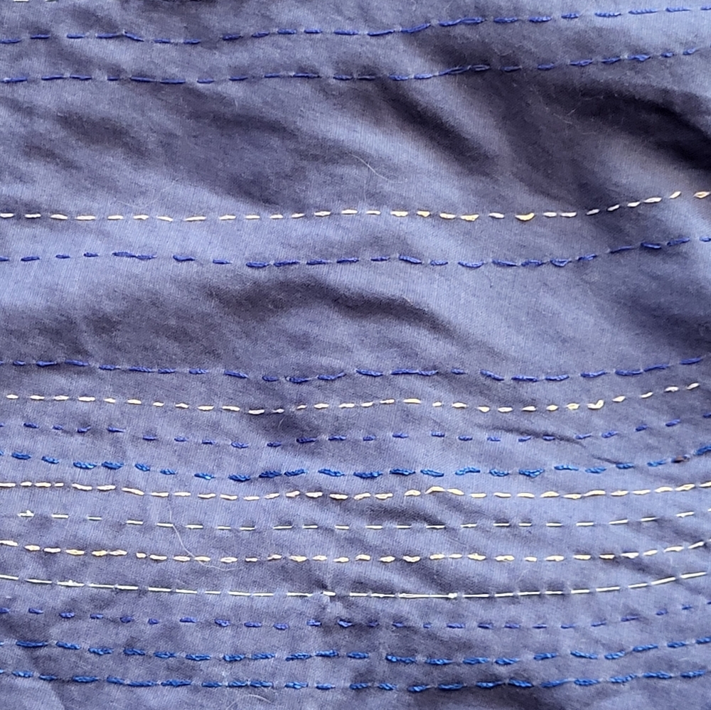 Eileen Fisher Women's Royal Blue A-Line Faux Wrap Skirt - Size XL - Picture 5 of 6